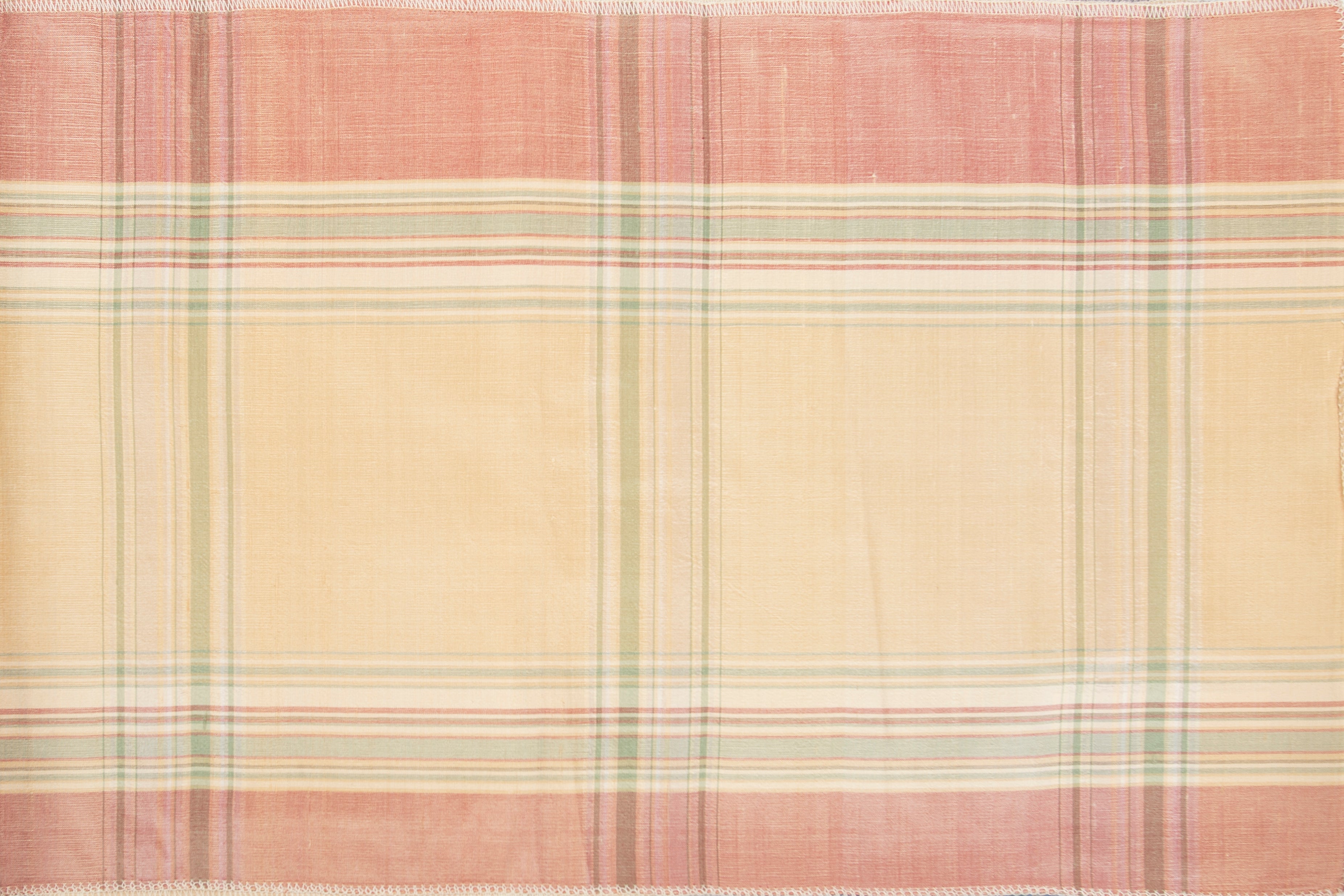 Downtown Plaid Almond Cream 9-B Fabric | Premium 100% Silk Material