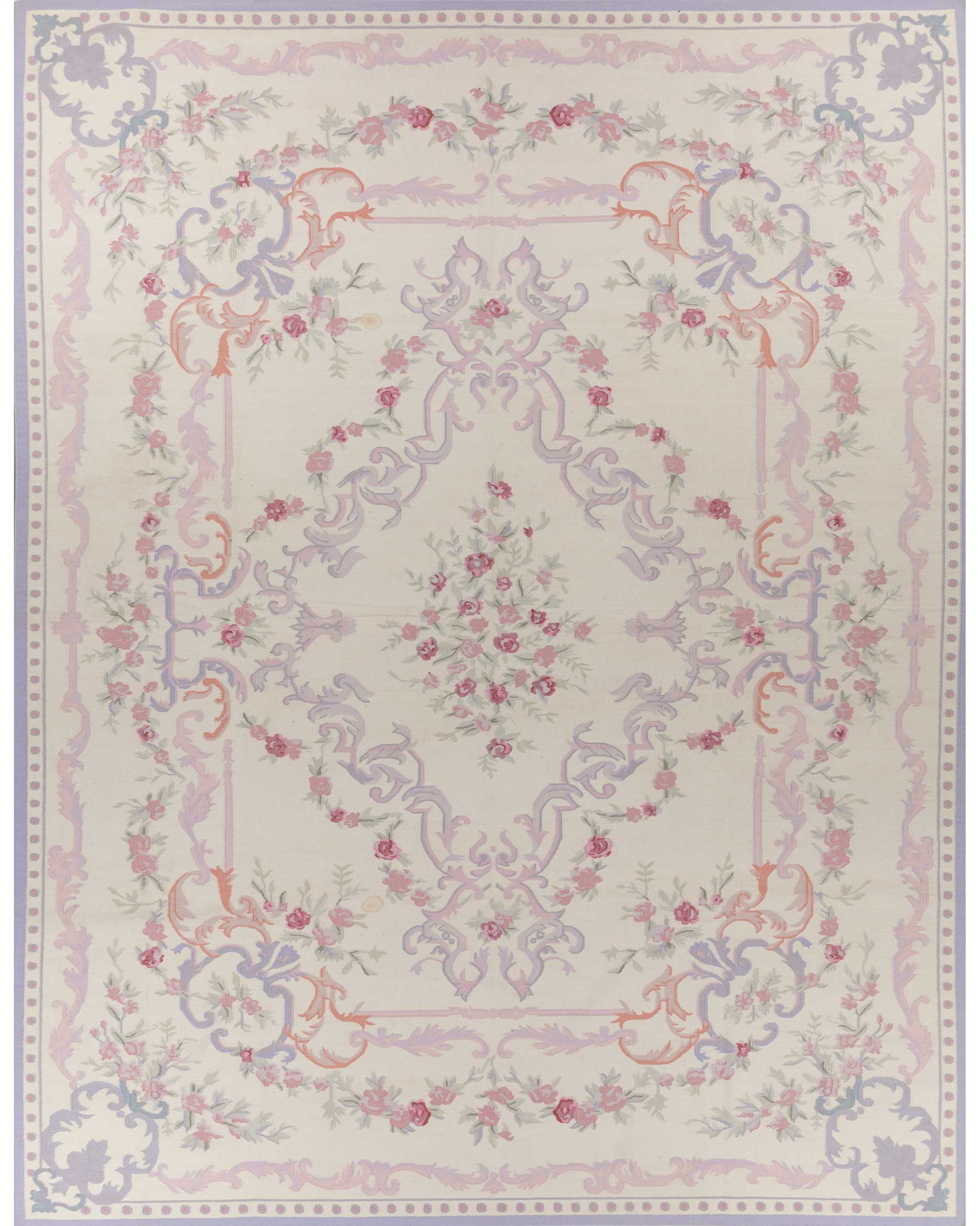 Shyam Ahuja Veronica Modified Woollen Dhurrie Pastel