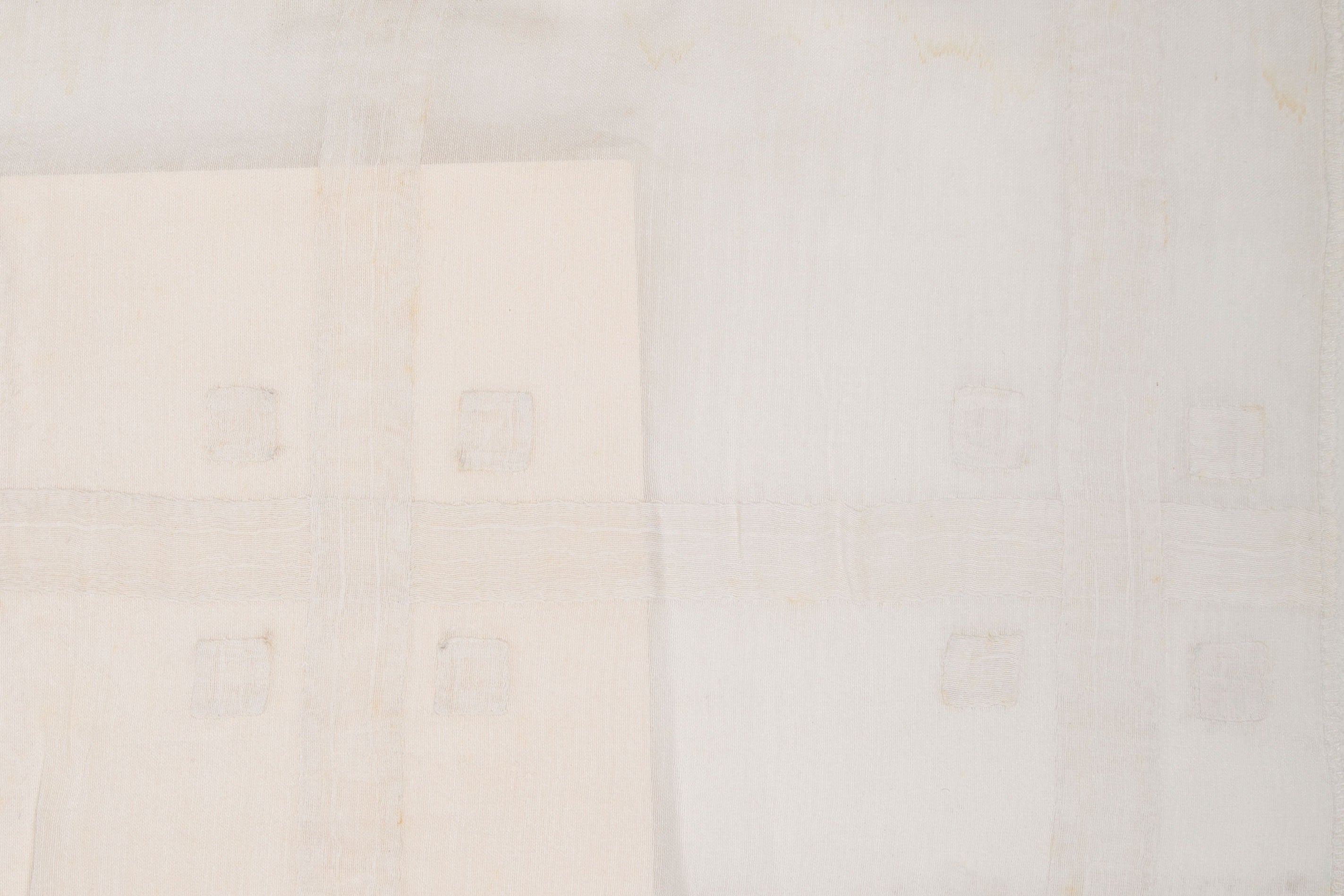 Wichers Viii White On White Fabric | Premium 82% COTTON + 18% SILK Material