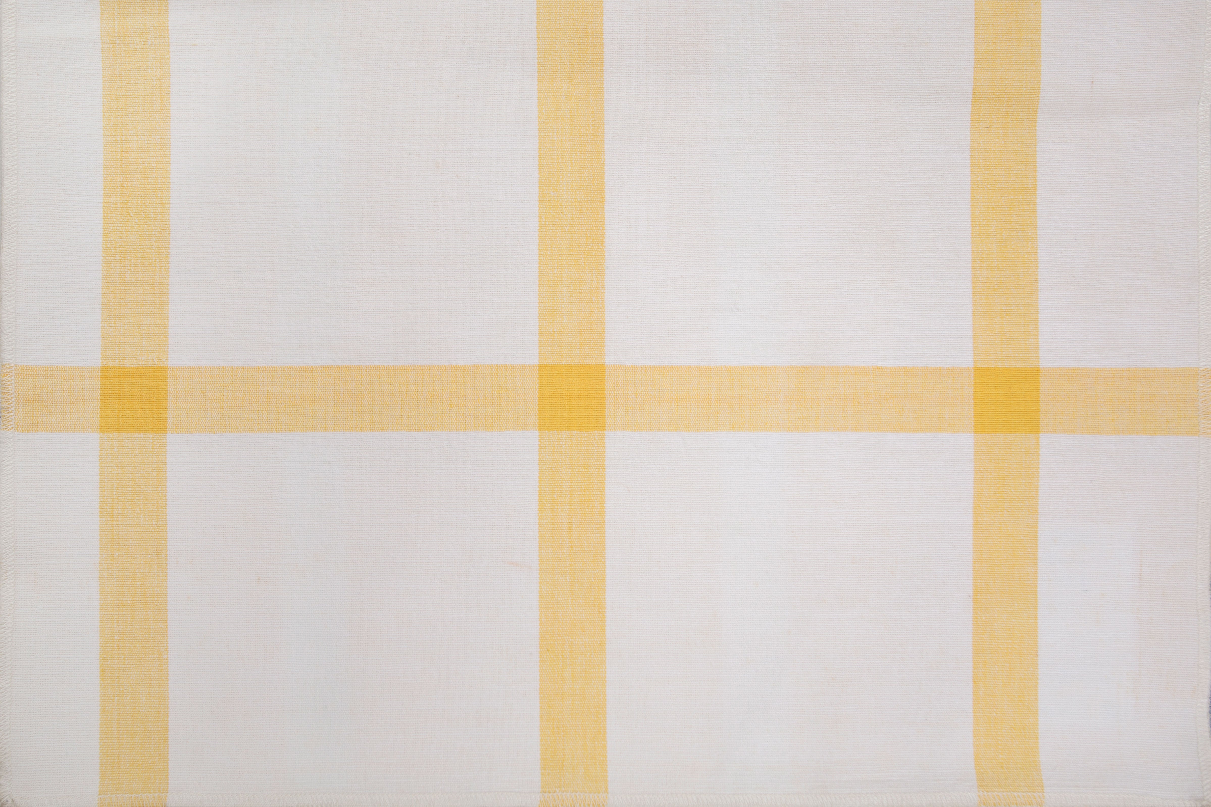 303 White Yellow Fabric | Premium 100% COTTON Material