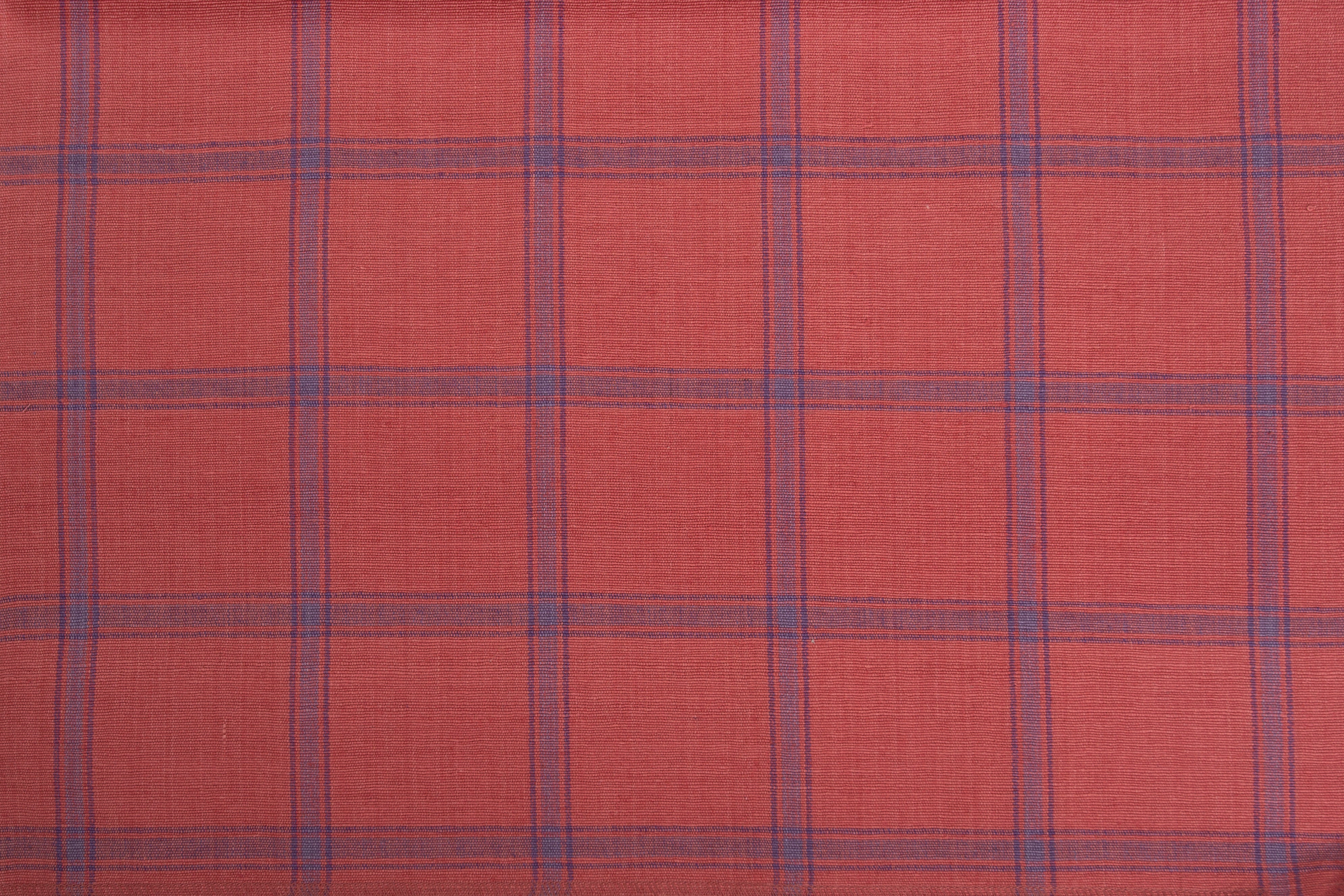 County Checks Rouge 220 Fabric | Premium 100% Cotton Material