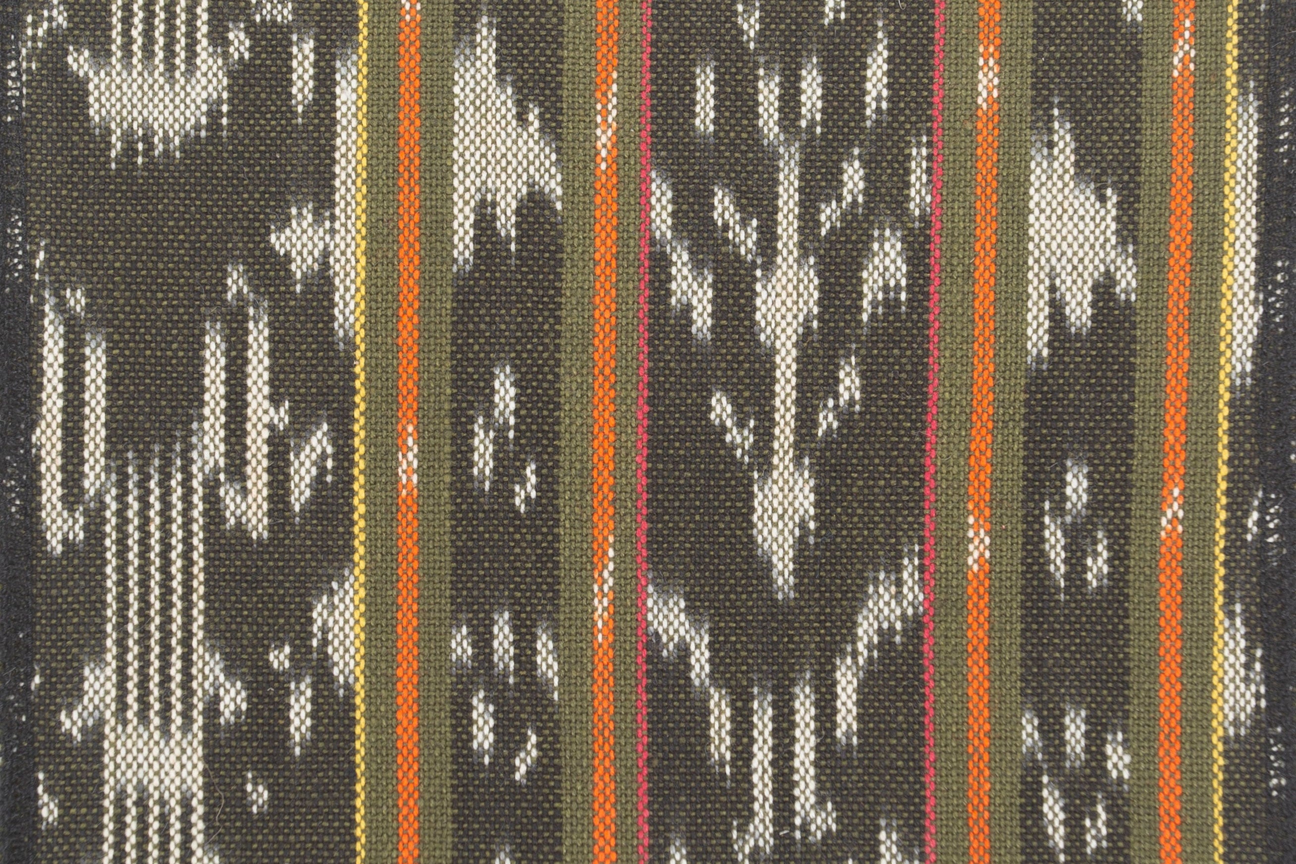 Cotton Ikat 728 Black Natural Fabric | Premium 100% COTTON Material