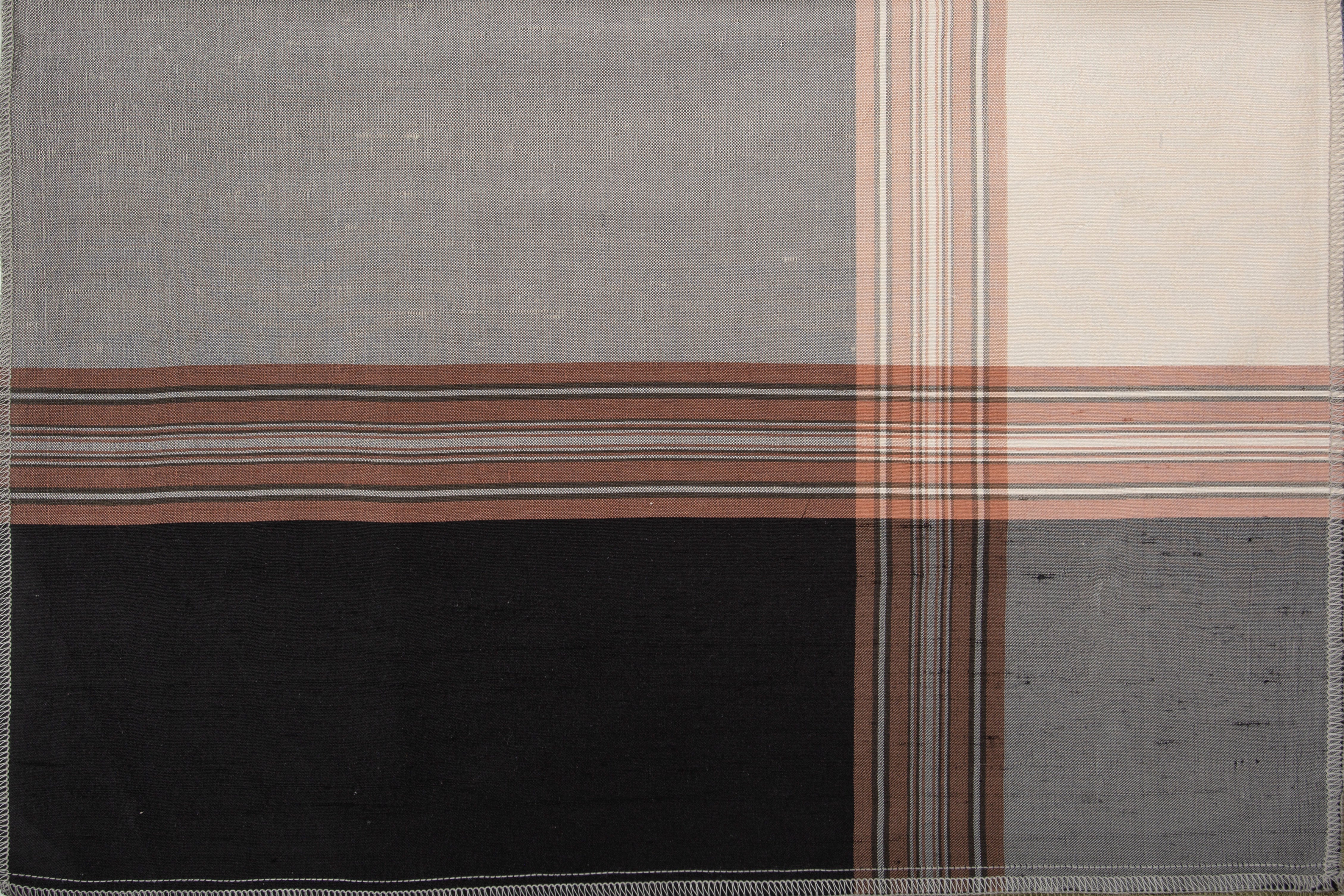 Kings Cross Charcoal Grey Fabric | Premium 82% COTTON + 18% SILK Material