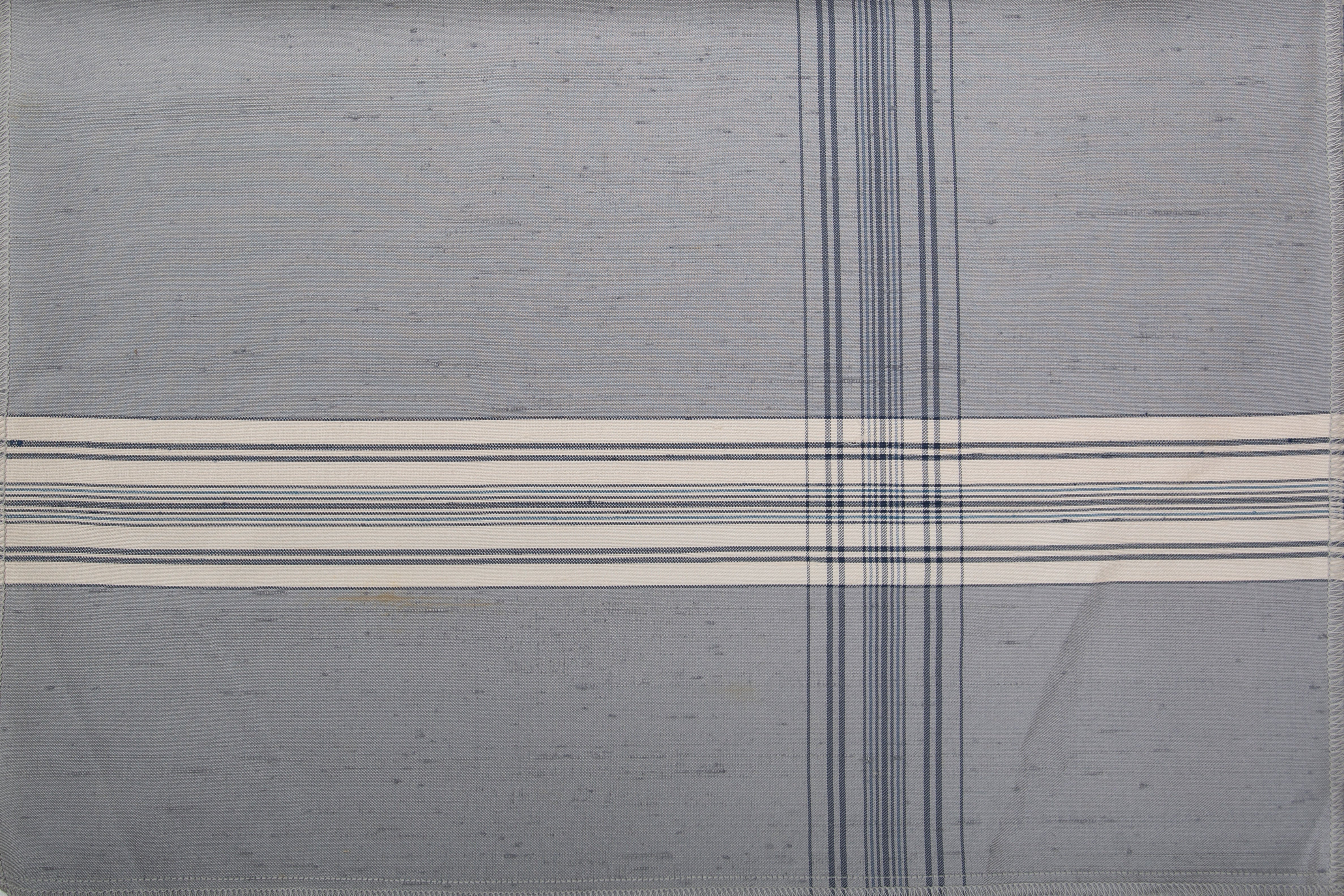 Kings Cross Dover Blue Fabric | Premium 82% COTTON + 18% SILK Material