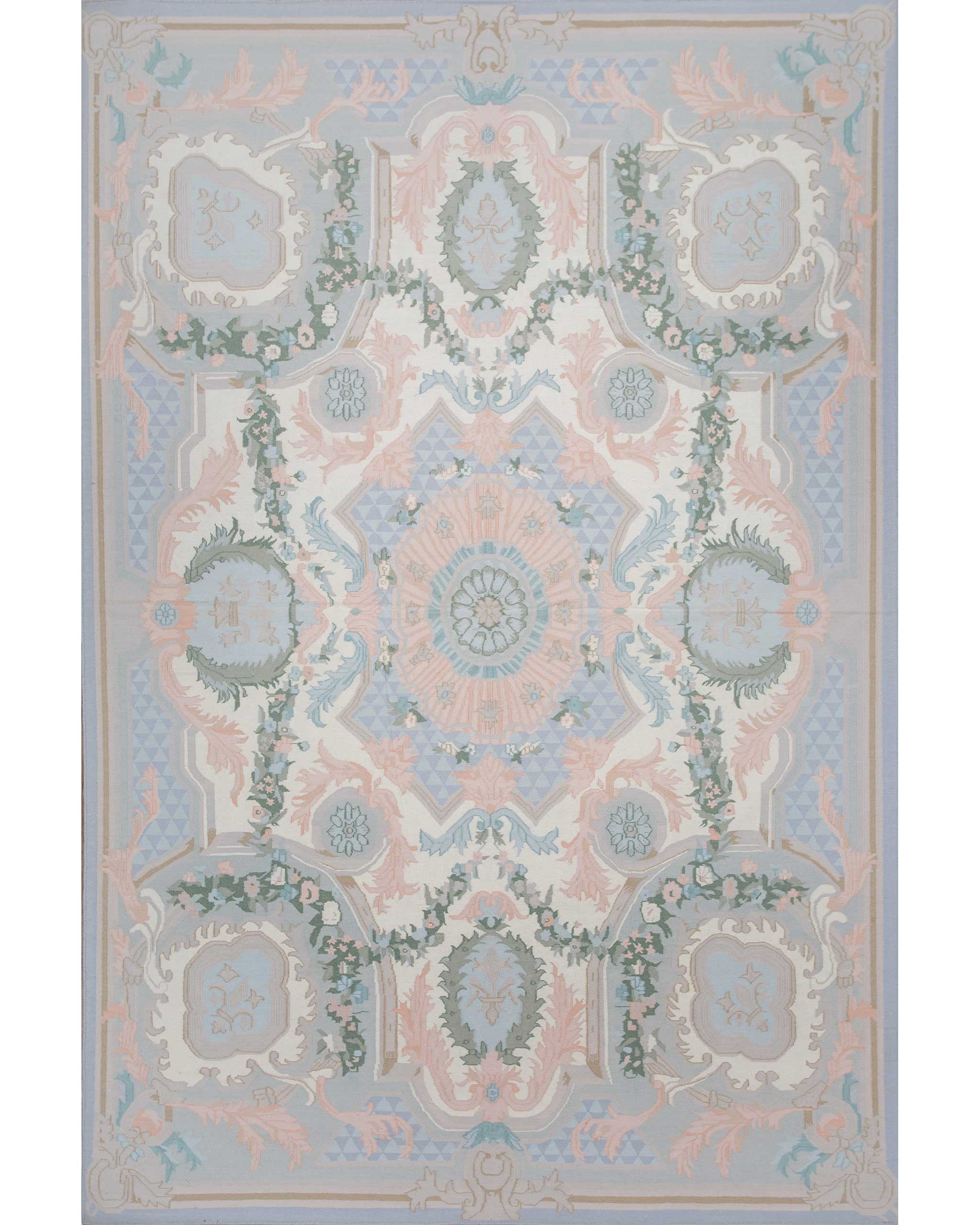 Shyam Ahuja Trianon Woollen Dhurrie Pastel